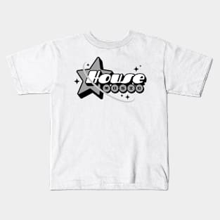 HOUSE MUSIC  - Y2K Star Galaxy (Grey) Kids T-Shirt